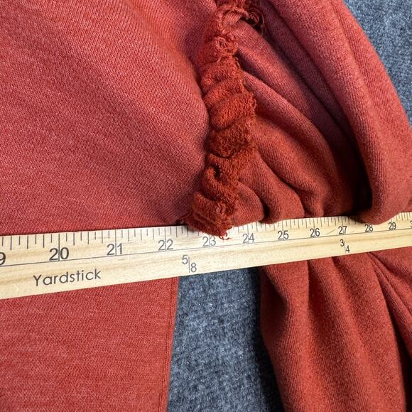 Adriano Goldschmied‎ Deegan Sweatshirt Womens Medium Rust Brown Hoodie Boho - Picture 10 of 12